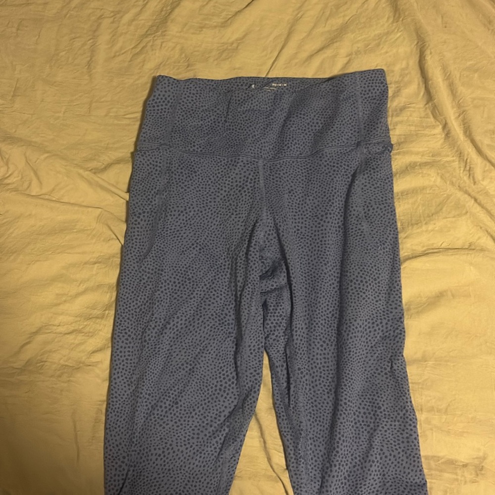 Blue polka dot Under Armour leggings
